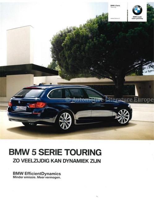 2012 BMW 5 SERIE TOURING BROCHURE NEDERLANDS, Boeken, Auto's | Folders en Tijdschriften