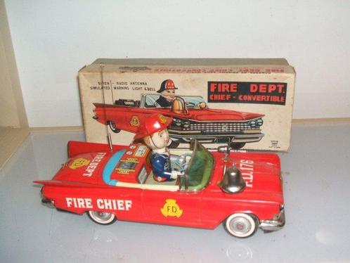 Ichiko - Chef des pompiers de voiture - 1960-1969 - Japon, Antiquités & Art, Antiquités | Jouets