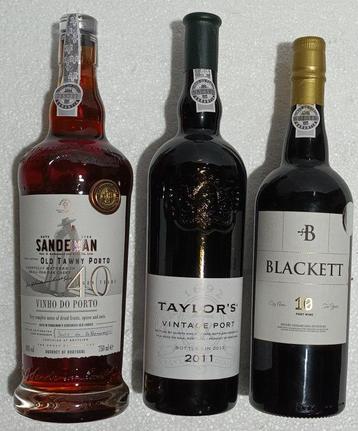2011 Sandeman Old Tawny Porto 40, Taylors Vintage Port beschikbaar voor biedingen