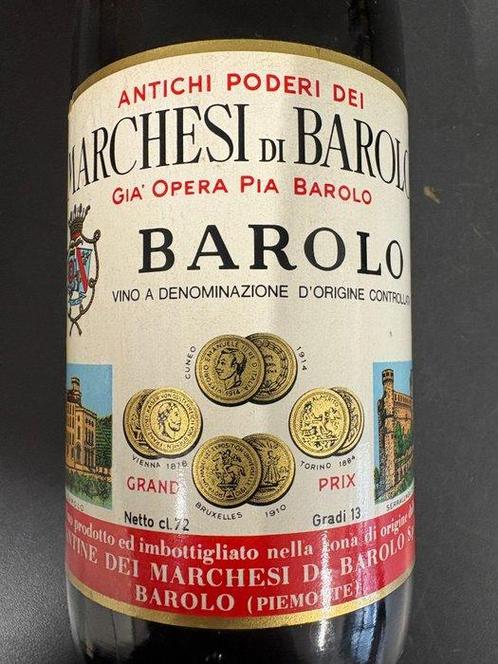 1968 Marchesi di Barolo - Barolo - 6 Flessen (0.72L), Verzamelen, Wijnen