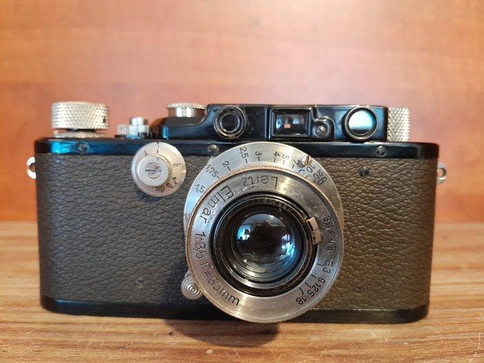 Leica III (Model F) black + Elmar 5cm + Hektor 13,5cm +, Collections, Appareils photo & Matériel cinématographique
