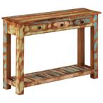 vidaXL Wandtafel 110x30x76 cm massief gerecycled hout, Huis en Inrichting, Verzenden, Nieuw