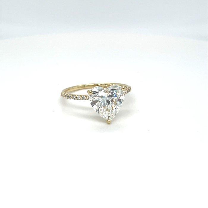 Zonder minimumprijs - Ring - 14 karaat Geel goud - 1.36ct., Handtassen en Accessoires, Ringen