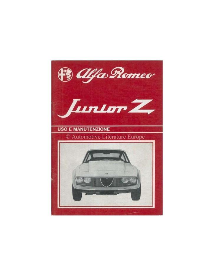 1970 ALFA ROMEO JUNIOR ZAGATO INSTRUCTIEBOEKJE ITALIAANS, Auto diversen, Handleidingen en Instructieboekjes, Ophalen of Verzenden