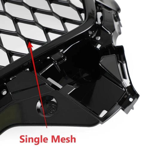 RS3 Look Frontgrill Glans zwart Piano Black Edition voor Aud, Auto diversen, Tuning en Styling, Ophalen of Verzenden
