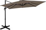 2dekans | VONROC Premium Zweefparasol Pisogne 300x300cm –, Doe-het-zelf en Bouw, Ophalen of Verzenden, Nieuw