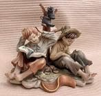 Capodimonte - Cortese (signed) - Statuette, Two Boys with