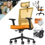 Ergonomische Bureaustoel - Gamestoel - Office Chair - Oranje, Huis en Inrichting, Verzenden, Nieuw