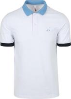 Sun68 Poloshirt Color Way Wit maat Maat 52/54 (L) Heren, Maat 52/54 (L), Verzenden, Wit, Nieuw