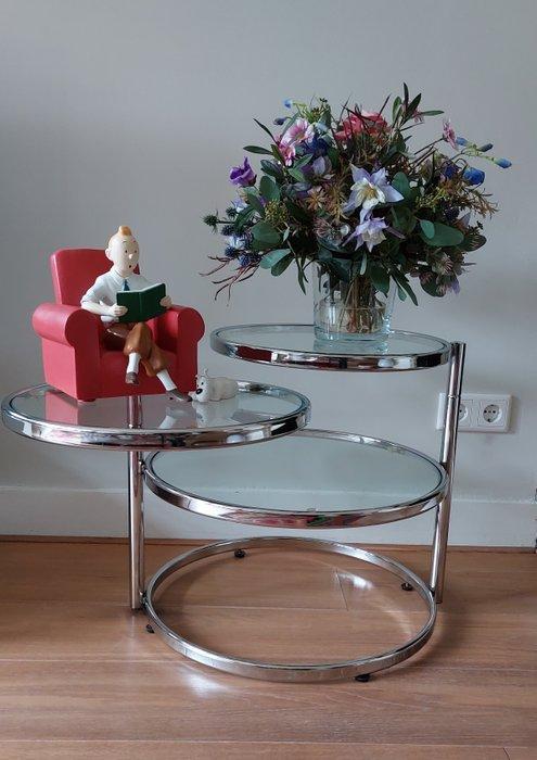 Leitmotiv - Table dappoint - Double pivot - verre/métal, Antiek en Kunst, Antiek | Meubels | Stoelen en Sofa's