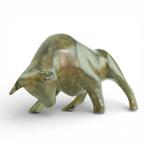 Pierre Chenet (XX-XXI) - Sculpture, Charging Bull in Cubist