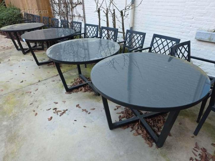 Aluminium terrastafels (4x), Huis en Inrichting, Keuken | Keukenbenodigdheden, Ophalen