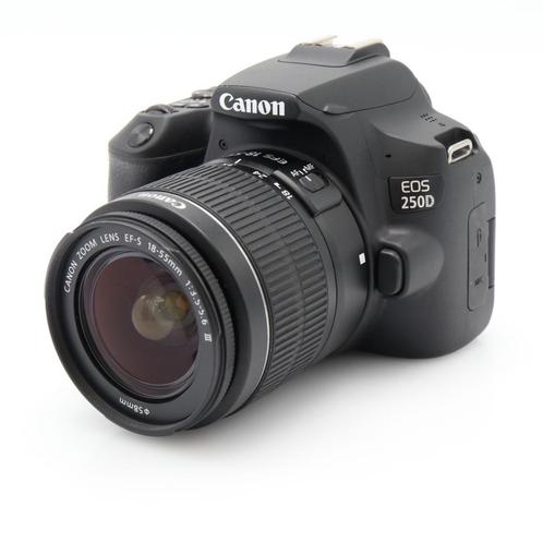 Canon EOS 250D + 18-55mm F/3.5-5.6 III | Tweedehands, Audio, Tv en Foto, Foto | Lenzen en Objectieven, Zo goed als nieuw, Verzenden
