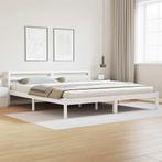vidaXL Bedframe met hoofdeinde Wit 210 x 180 cm Massief, Verzenden, Nieuw
