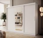 Kledingkast 250cm wit Schuifdeuren met spiegel, Huis en Inrichting, Kasten | Overige, Verzenden, Nieuw