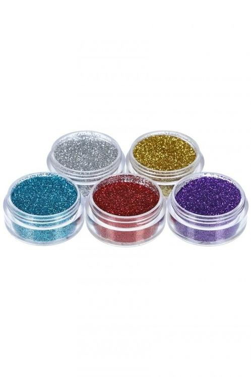 Gekleurde Glitter Tattoo Set 5st, Hobby & Loisirs créatifs, Articles de fête, Envoi