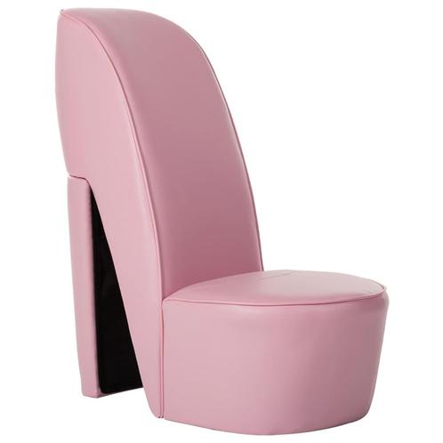 vidaXL Chaise en forme de chaussure à talon haut Rose, Maison & Meubles, Fauteuils, Neuf, Envoi