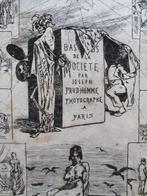 Advertentiefiguur - Papier - 1850-1900, Antiquités & Art