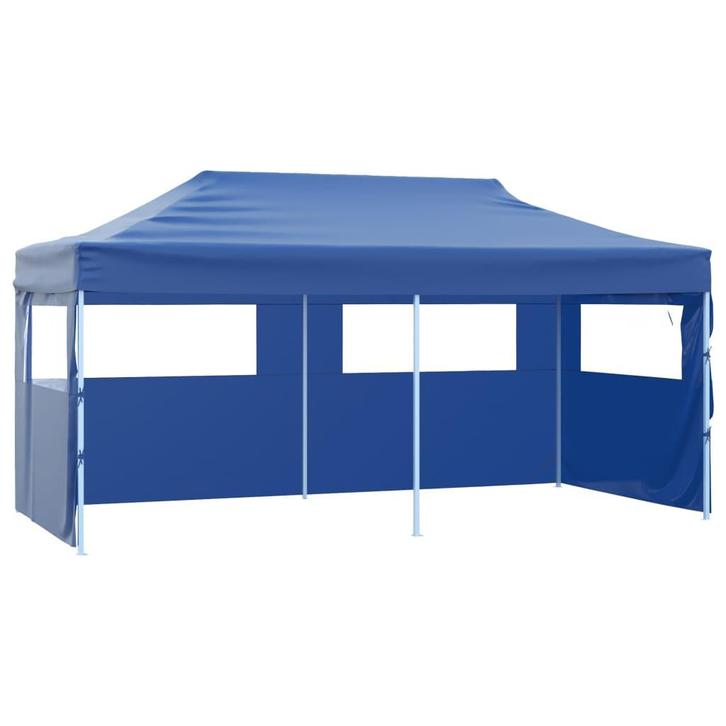 vidaXL Partytent met 4 zijwanden inklapbaar 3x6 m staal, Tuin en Terras, Partytenten, Nieuw, Verzenden