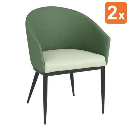 Stoelen | SLOANE | Stof/Staal | Green | Grijze Poten |, Zakelijke goederen, Horeca | Keukenapparatuur, Nieuw in verpakking, Verzenden
