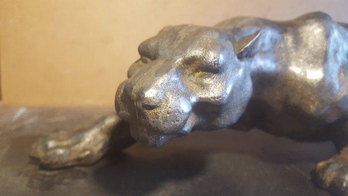Thomas François Cartier - sculptuur, Stalking Panther - 13.5, Antiquités & Art, Curiosités & Brocante