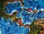 Mario Schifano (1934-1998) - Cartina Caraibi, Antiek en Kunst, Antiek | Overige Antiek