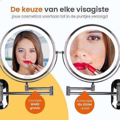 Tweedekans | Goliving Make Up Spiegel Met Verlichting - Ø25, Huis en Inrichting, Woonaccessoires | Spiegels, Ophalen of Verzenden