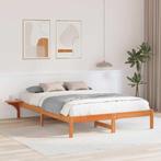 vidaXL Bedframe met nachttafels Bruin Wasbruin, Verzenden, Nieuw
