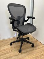 Herman Miller Aeron Remastered, Maat C, Full Option, Verzenden, Zo goed als nieuw, Zwart, Bureaustoel