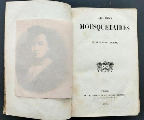 Alexandre Dumas - Les trois mousquetaires - 1846, Antiek en Kunst, Antiek | Boeken en Manuscripten