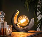 Tafellamp Industriële Design 2024 - Dimbaar - SALE!!, Minder dan 50 cm, Nieuw, Hout, Vintage - Design - Glas Amber - Dimbaar - 2024