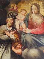 Scuola italiana (XVII) - Madonna con Bambino che incorona, Antiquités & Art