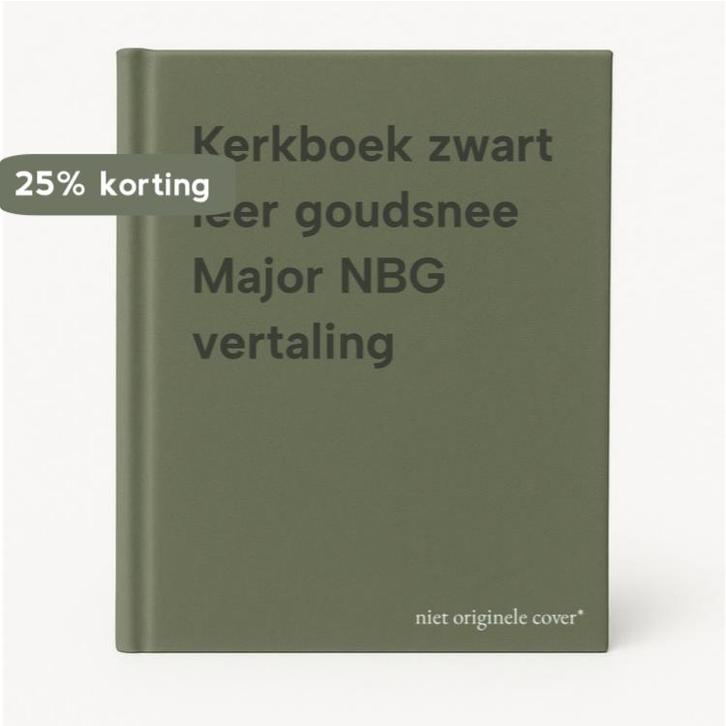 Kerkboek zwart leer goudsnee Major NBG vertaling, Boeken, Godsdienst en Theologie, Gelezen, Verzenden