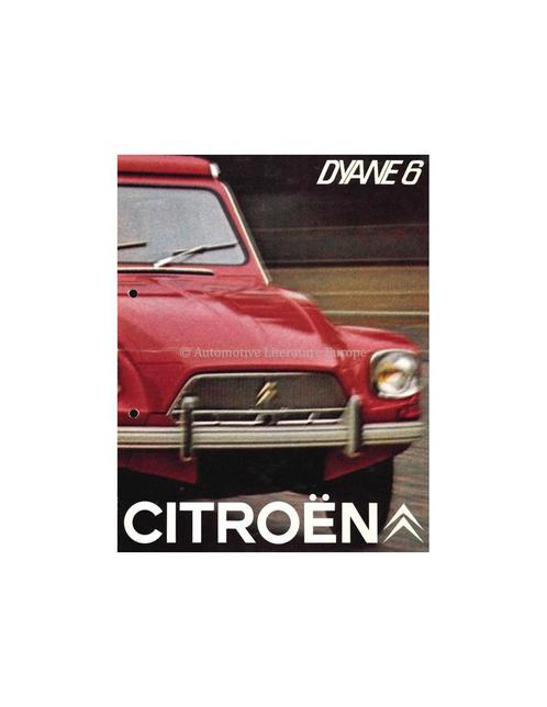 1968 CITROEN DYANE 6 BROCHURE NEDERLANDS, Boeken, Auto's | Folders en Tijdschriften