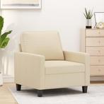 vidaXL Fauteuil Crème 60 cm Tissu, Huis en Inrichting, Zetels | Zetels, Verzenden