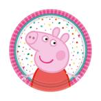 Peppa Pig Bordjes Party 18cm 8st, Nieuw, Verzenden