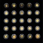 Monde. 2021/2024 De Kleinste Gouden Munten (25 muntjes), Postzegels en Munten, Munten | Europa | Niet-Euromunten