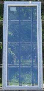 pvc terrasraam , raam ,chassis 97 x 228 wit / zwart ral 9005, Doe-het-zelf en Bouw, 75 tot 150 cm, Kunststof, Deurkozijn, Nieuw