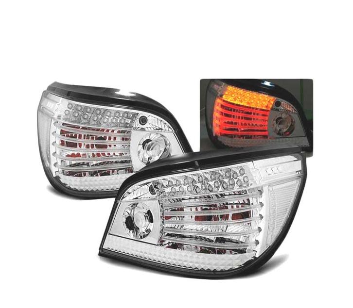 Feux Arrière Pour Bmw E60 03-07 Led Chromé, Auto-onderdelen, Verlichting, Verzenden