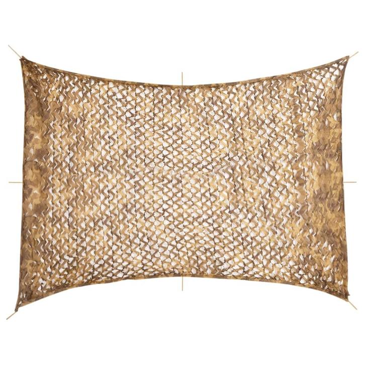 vidaXL Camouflagenet met opbergzak 516x400 cm zandkleurig, Sport en Fitness, Schietsport-accessoires, Nieuw, Verzenden