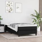 vidaXL Boxspring bed 80x200 cm stof zwart, Verzenden