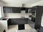Cuisine gris laquee brillant