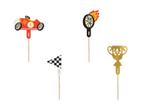 Race Cupcake Toppers 4st, Verzenden, Nieuw