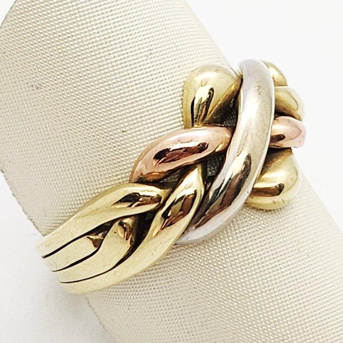 Ring - 14 karaat Geel goud, Witgoud, Roségoud - Alliantie, Handtassen en Accessoires, Ringen