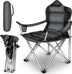 TRESKO® Campingstoel - Visstoel - Vouwstoel - Grijs, Tuin en Terras, Verzenden, Nieuw
