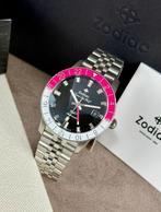 Zodiac - Super Sea Wolf GMT Automatic Date Black/Pink -, Nieuw