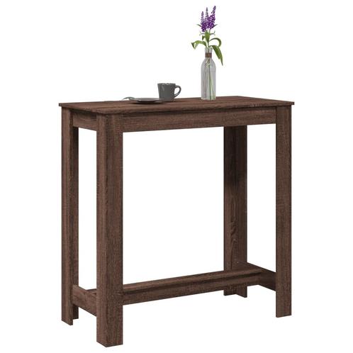 vidaXL Bartafel 102x50x103,5 cm bewerkt hout bruin, Huis en Inrichting, Tafels | Eettafels, Nieuw, Verzenden