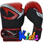 PunchR™ Punch Round No-Fear Bokshandschoenen Kids Zwart Rood, Sport en Fitness, Verzenden, Nieuw, Bokshandschoenen