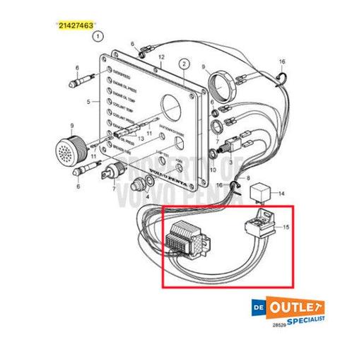 Bieden: Volvo Penta connection control cable -, Watersport en Boten, Navigatiemiddelen en Scheepselektronica, Ophalen of Verzenden