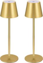Tafellamp oplaadbaar - Slaapkamer - 2 Stuks - Goud - Zoeger, Huis en Inrichting, Verzenden, Nieuw